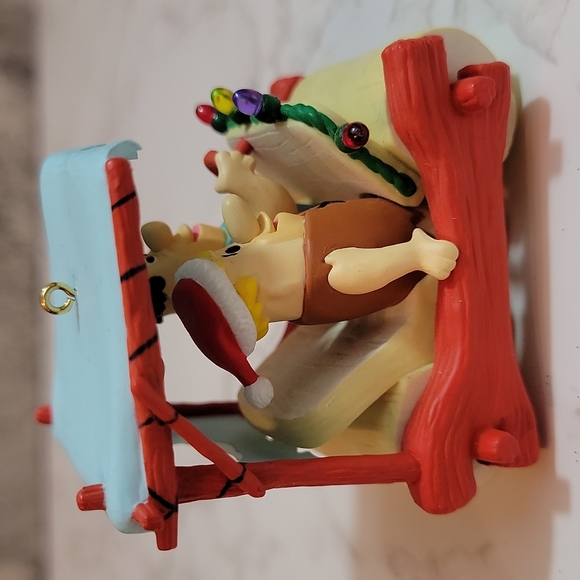 Flintstones Flintmobile Fred & Barney Car 1994 Hallmark Keepsake Ornament - Picture 4 of 5